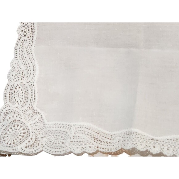 Vintage Belgian Bobbin Lace‎ Hankie Handkerchief Bruges Brugge New in Box - Picture 8 of 9